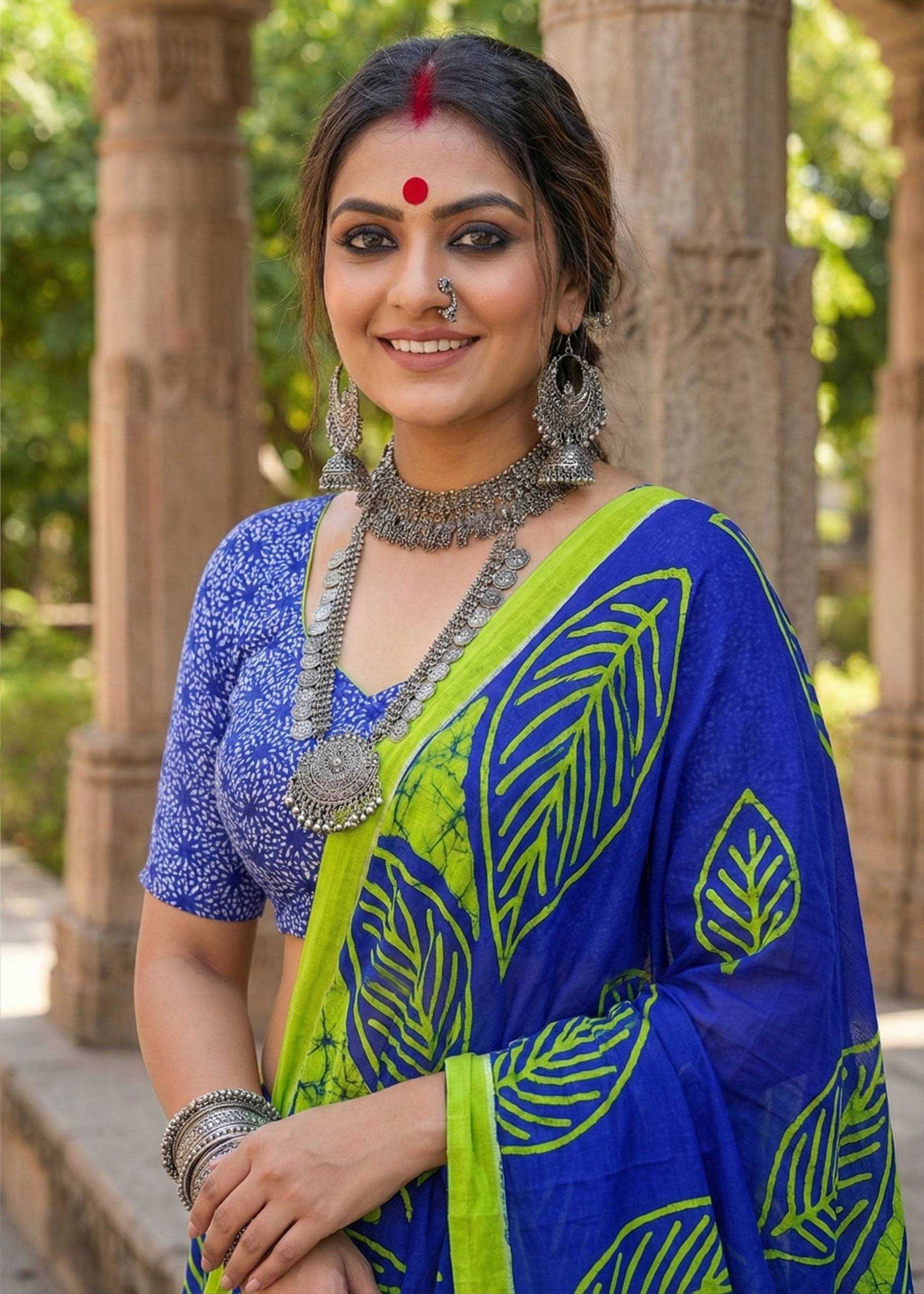 YNF Wholesale Cotton Printed Sarees RIN229 Morden | Surat Manufacturer