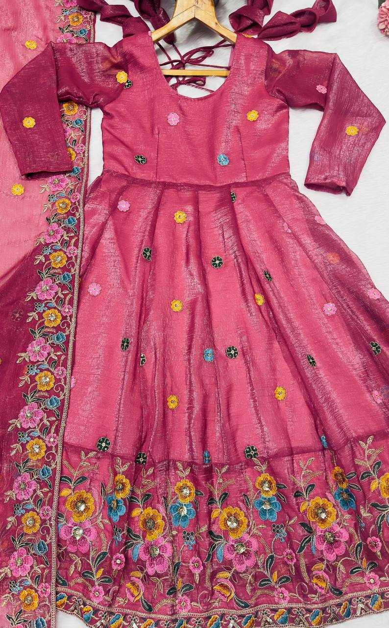 YNF Wholesale Crunchi Embroidery Gowns KESH104 TD-6098 | Surat Manufacturer