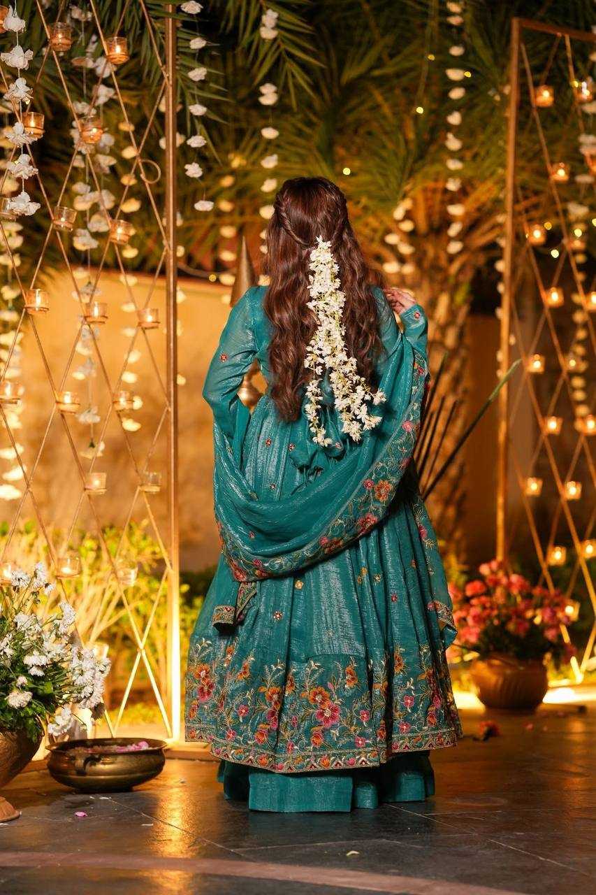 YNF Wholesale Crunchi Embroidery Gowns KESH104 TD-6098 | Surat Manufacturer