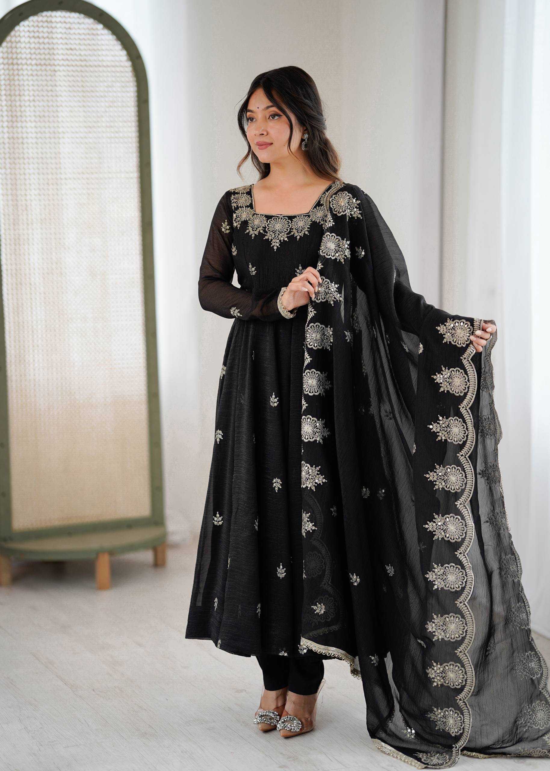 YNF Wholesale Crunchi Anarkali Gown KESH499 5011 | Surat Manufacturer