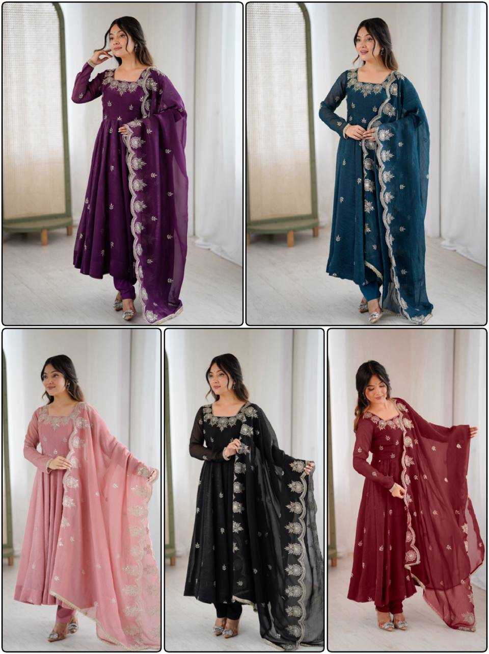 YNF Wholesale Crunchi Anarkali Gown KESH499 5011 | Surat Manufacturer