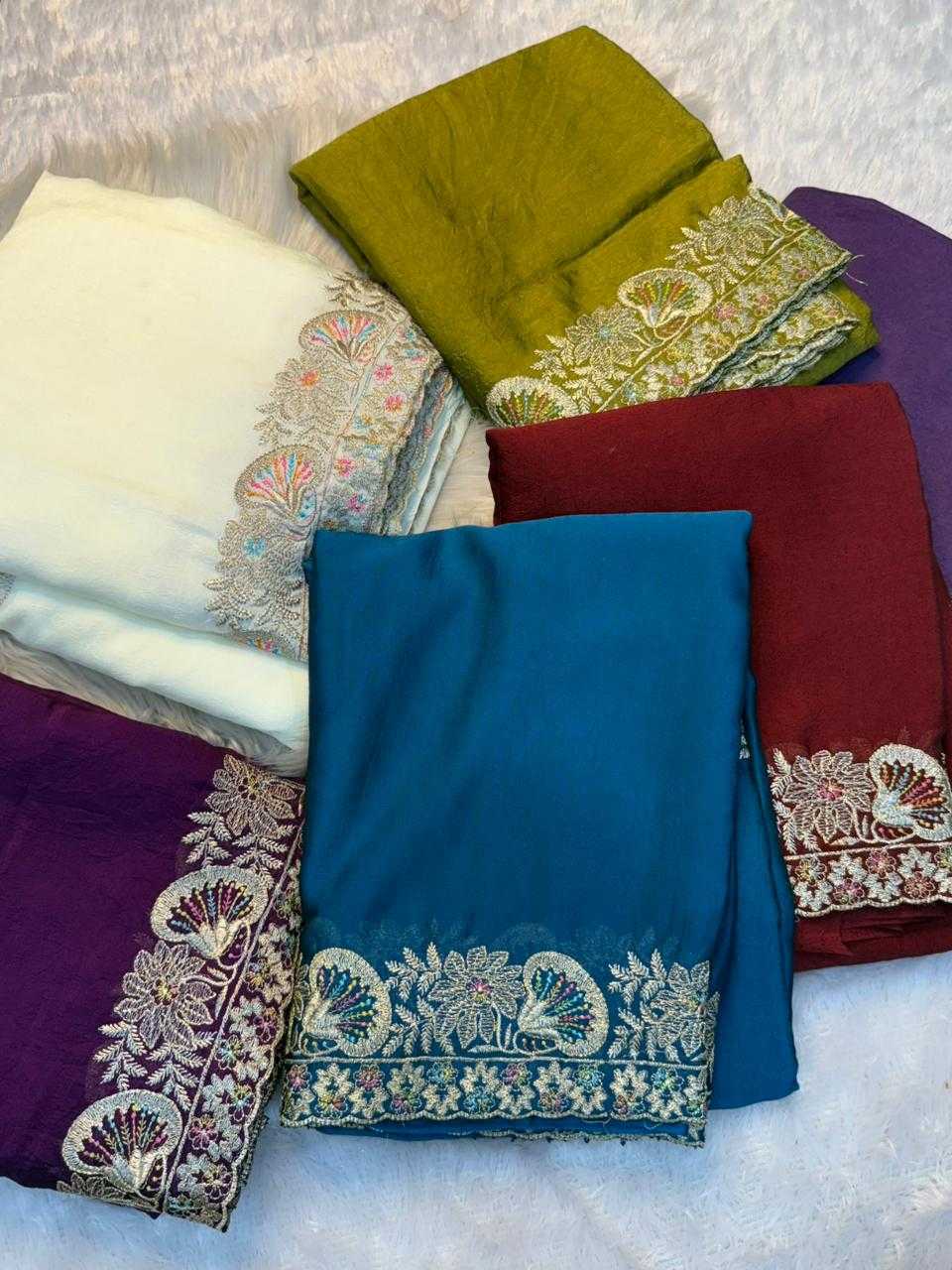 YNF Wholesale Crush Silk Jamdani Sarees KESH671 Pariza | Surat Manufacturer