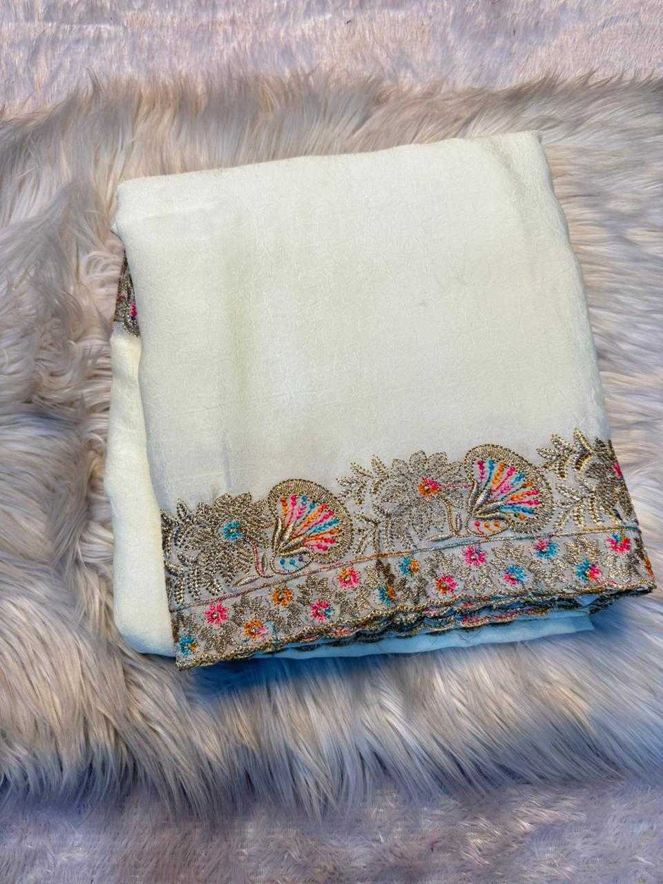 YNF Wholesale Crush Silk Jamdani Sarees KESH671 Pariza | Surat Manufacturer