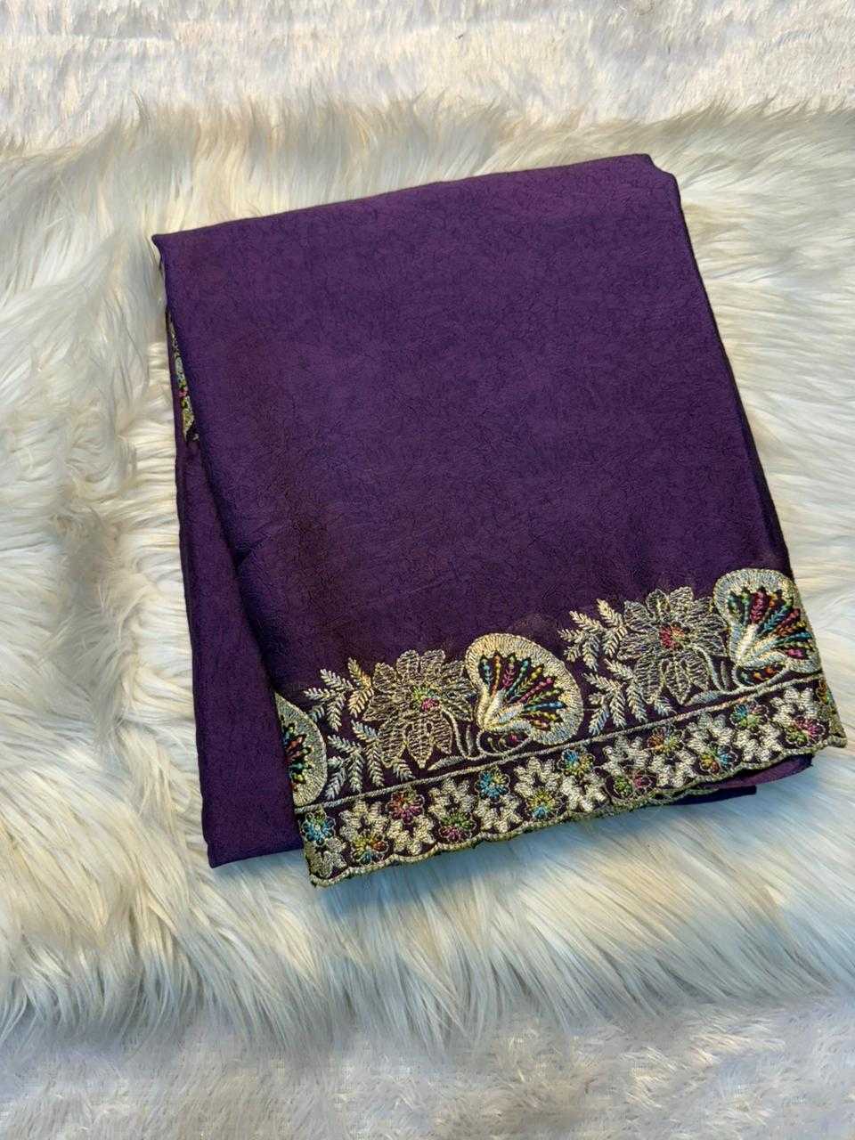 YNF Wholesale Crush Silk Jamdani Sarees KESH671 Pariza | Surat Manufacturer