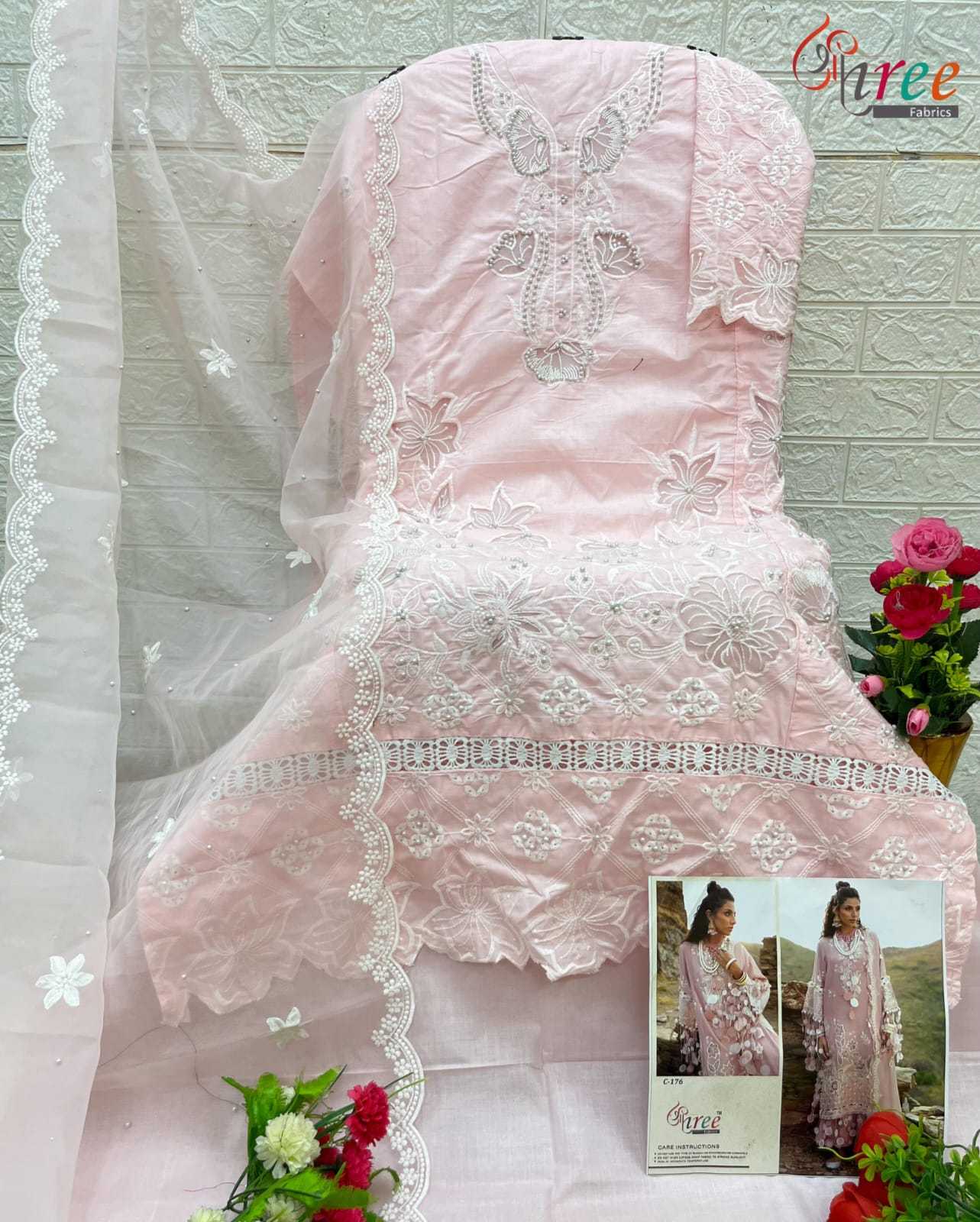 YNF Wholesale Fancy Embroidery Suits KESH677 shree fabrics C-176 | Surat Manufacturer