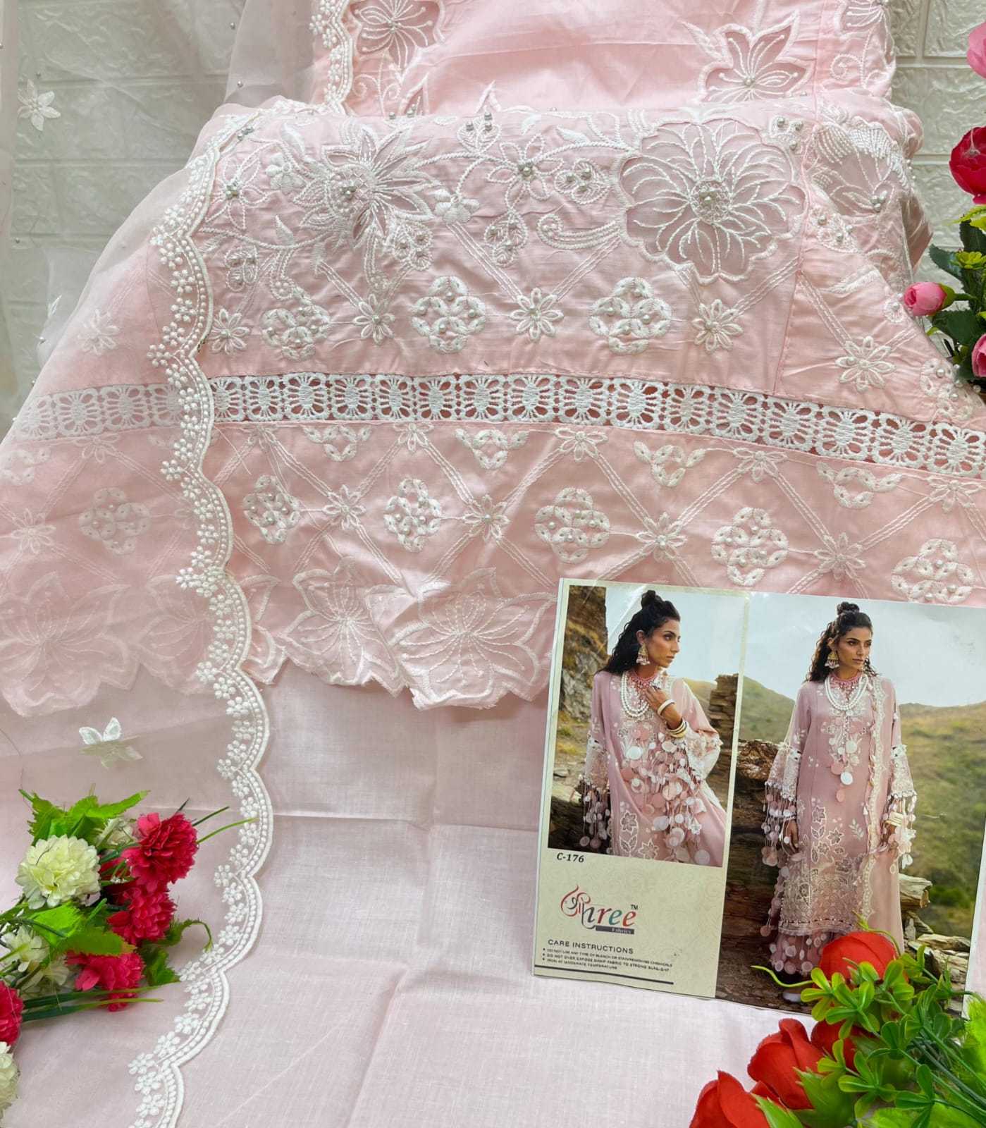 YNF Wholesale Fancy Embroidery Suits KESH677 shree fabrics C-176 | Surat Manufacturer