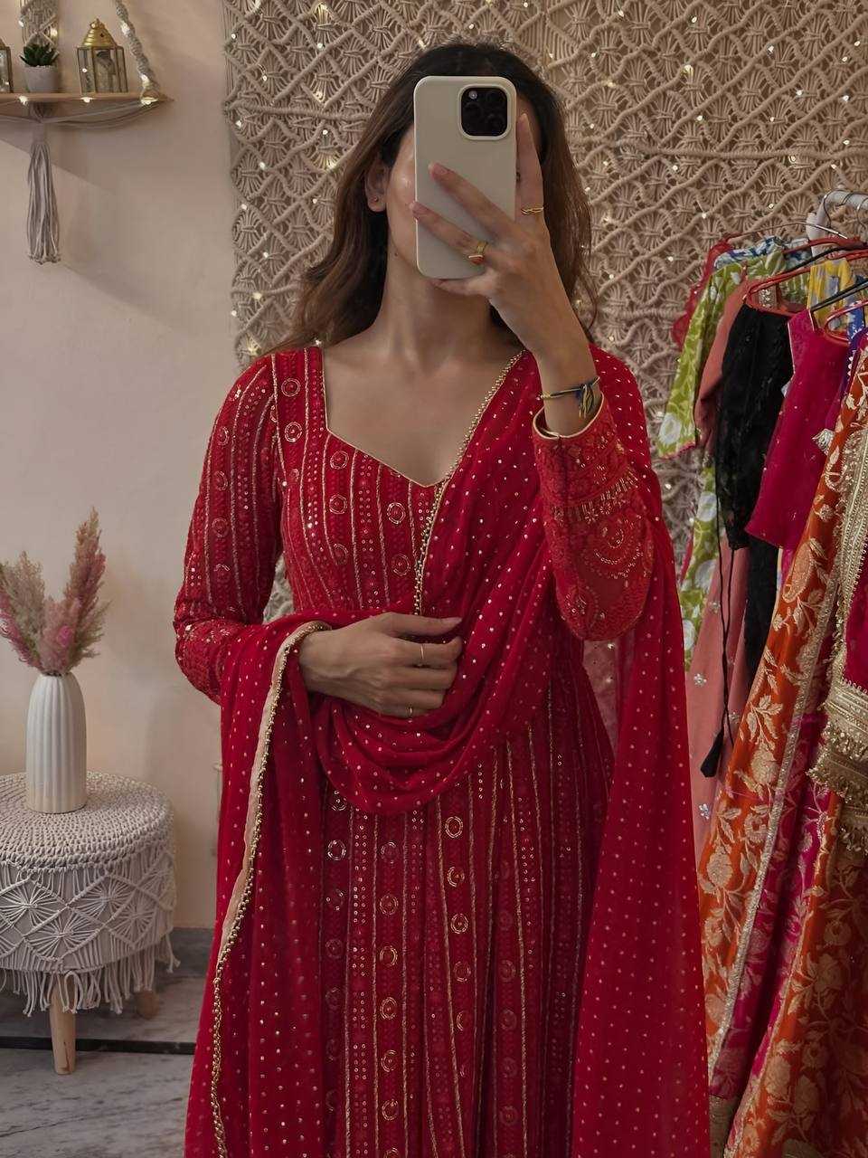 YNF Wholesale Faux Blooming Anarkali Gown KESH104 TD-6101 | Surat Manufacturer