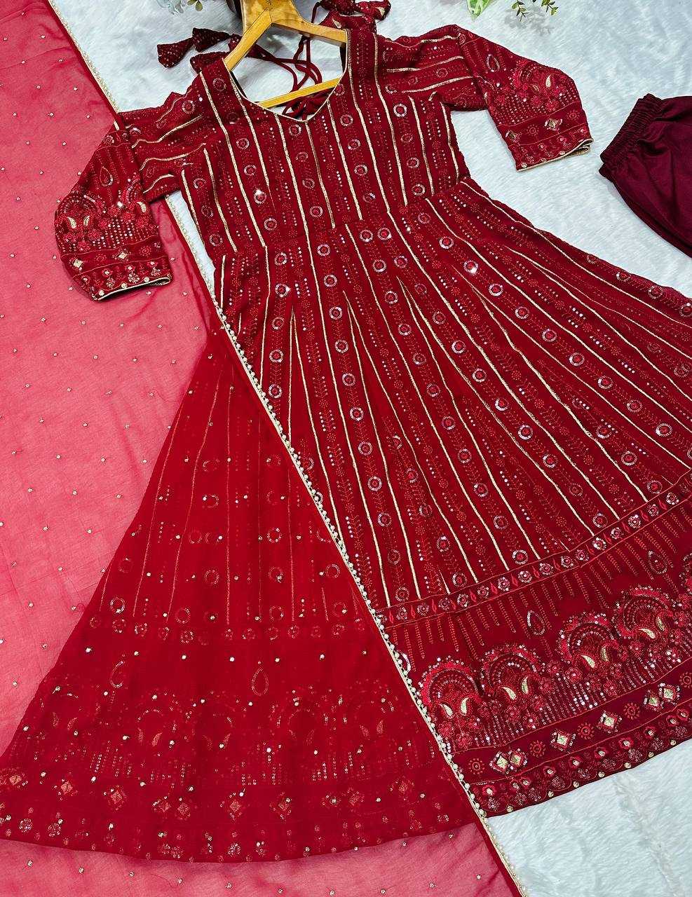 YNF Wholesale Faux Blooming Anarkali Gown KESH104 TD-6101 | Surat Manufacturer
