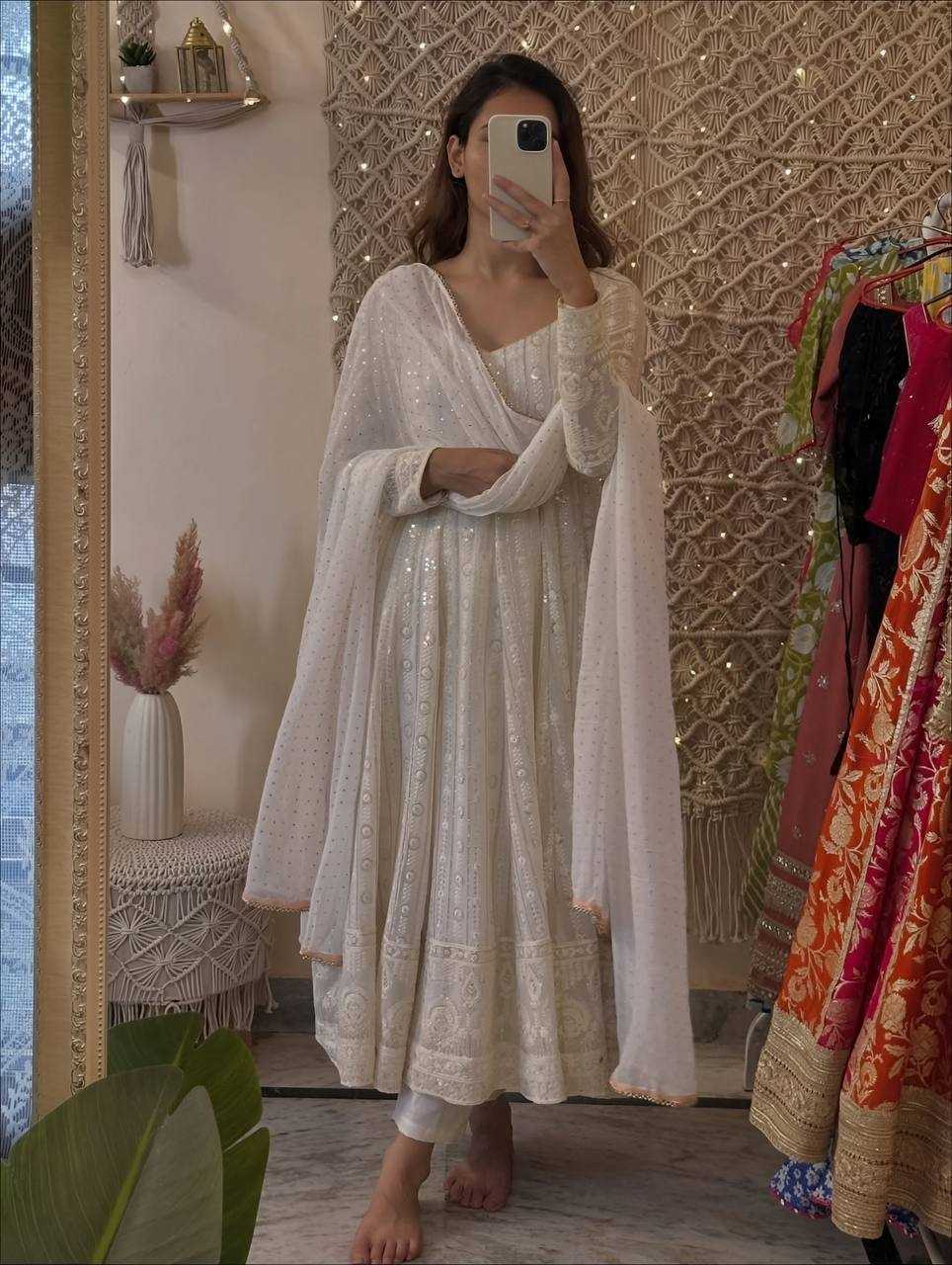 YNF Wholesale Faux Blooming Anarkali Gown KESH104 TD-6101 | Surat Manufacturer