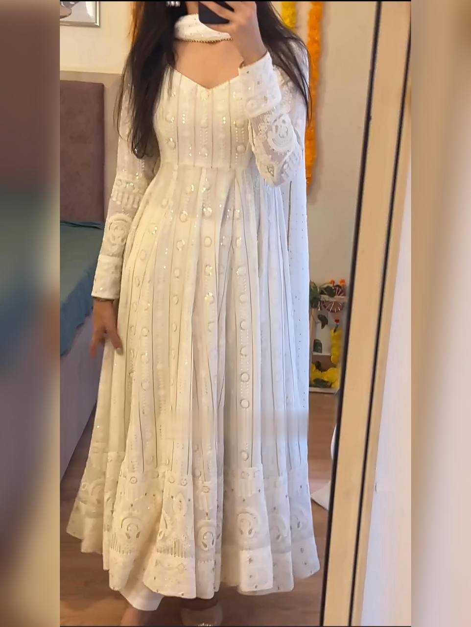 YNF Wholesale Faux Blooming Anarkali Gown KESH104 TD-6101 | Surat Manufacturer
