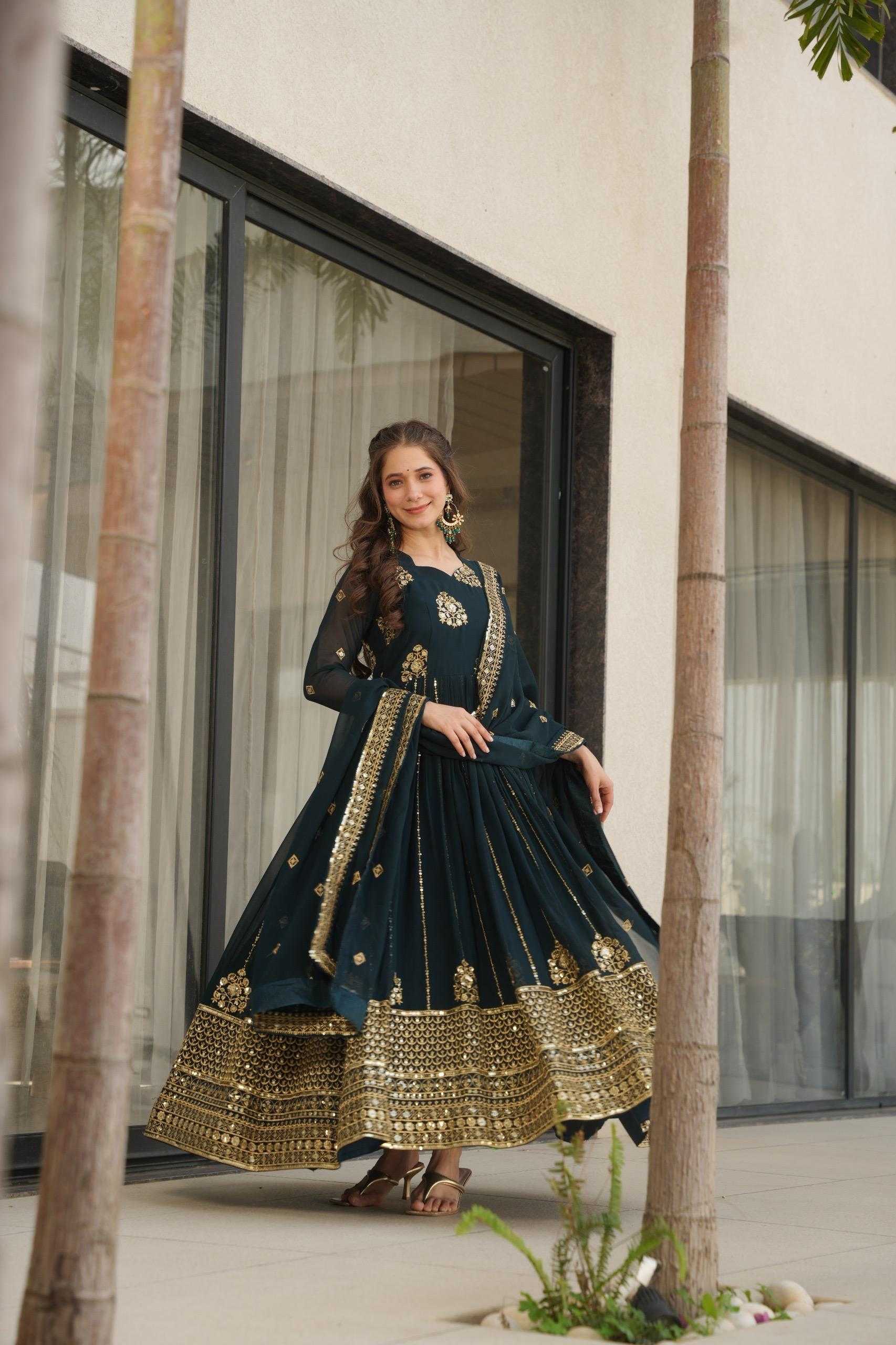 YNF Wholesale Faux Blooming Designer Gowns KESH491 9262 | Surat Manufacturer
