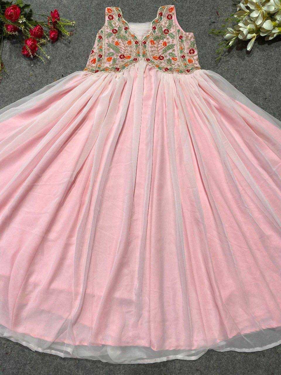 YNF Wholesale Faux Georgette Georgette Gown KESH526 2046 | Surat Manufacturer