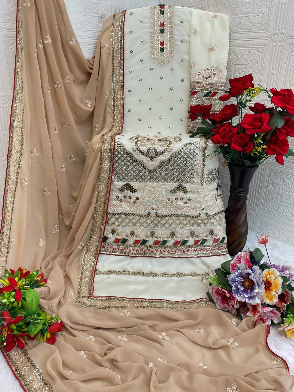 YNF Wholesale Faux Georgette Georgette Suit KESH745 1301 | Surat Manufacturer