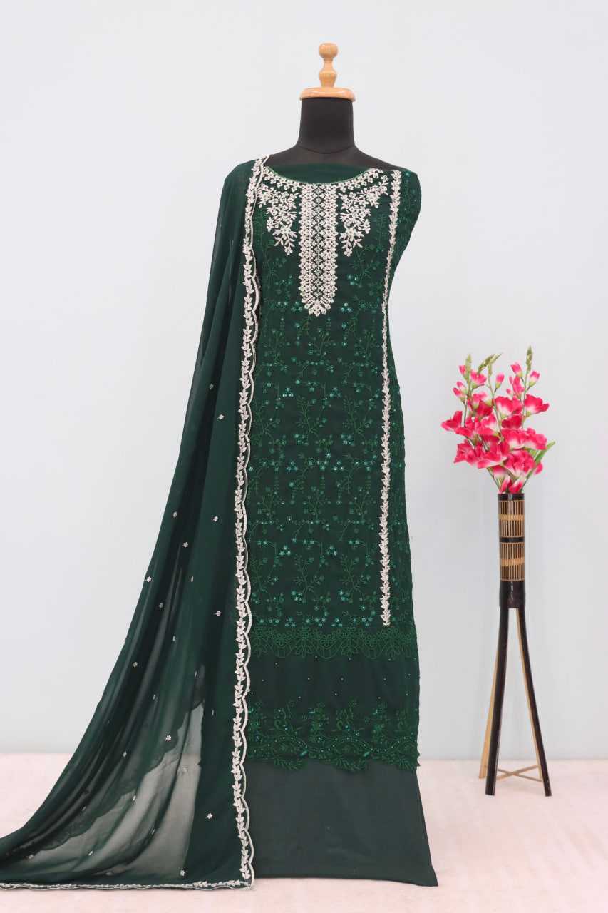 YNF Wholesale Faux Georgette Unstitched Suits RIN236 1302 | Surat Manufacturer