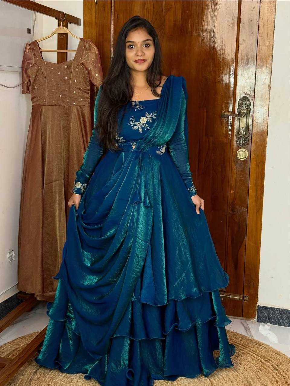 YNF Wholesale FENDY Embroidery Gowns KESH104 TD-6100 | Surat Manufacturer