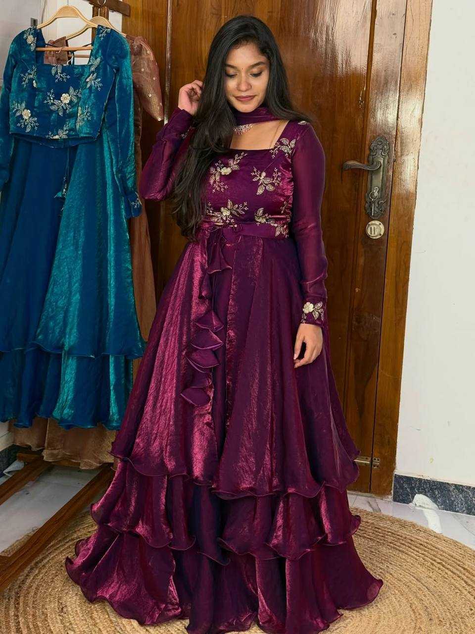 YNF Wholesale FENDY Embroidery Gowns KESH104 TD-6100 | Surat Manufacturer