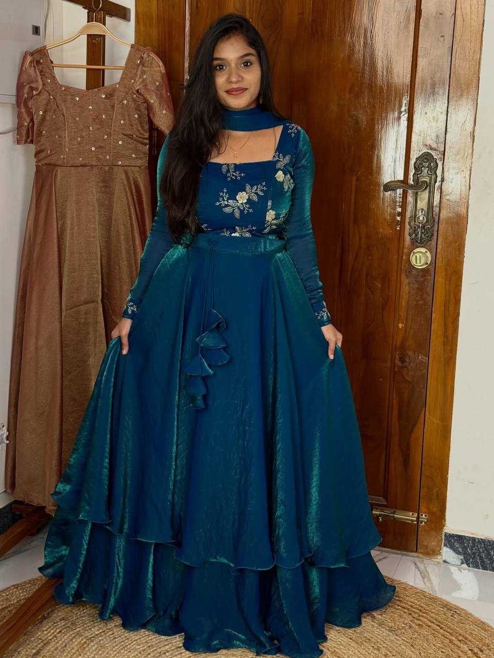 YNF Wholesale FENDY Embroidery Gowns KESH104 TD-6100 | Surat Manufacturer