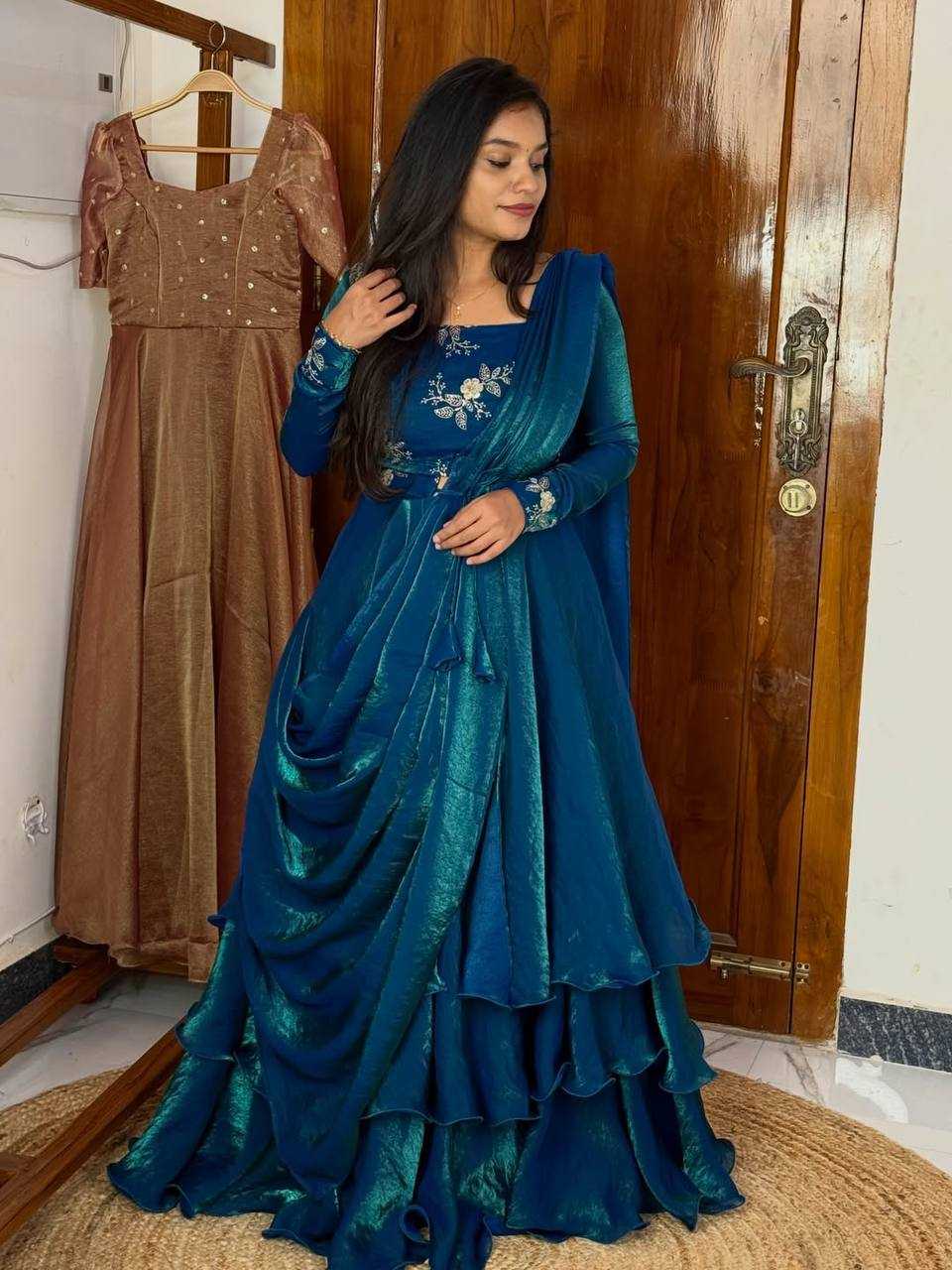 YNF Wholesale FENDY Embroidery Gowns KESH104 TD-6100 | Surat Manufacturer