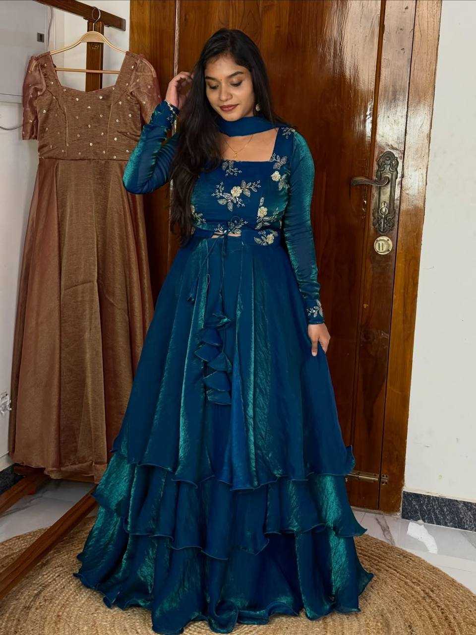 YNF Wholesale FENDY Embroidery Gowns KESH104 TD-6100 | Surat Manufacturer