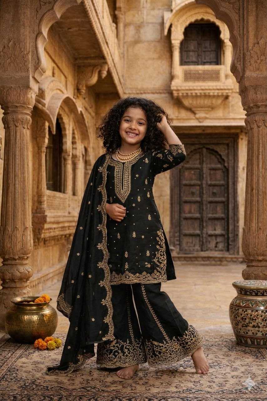 YNF Wholesale Georgette Kids Co-ord Set KESH461 242 | Surat Manufacturer
