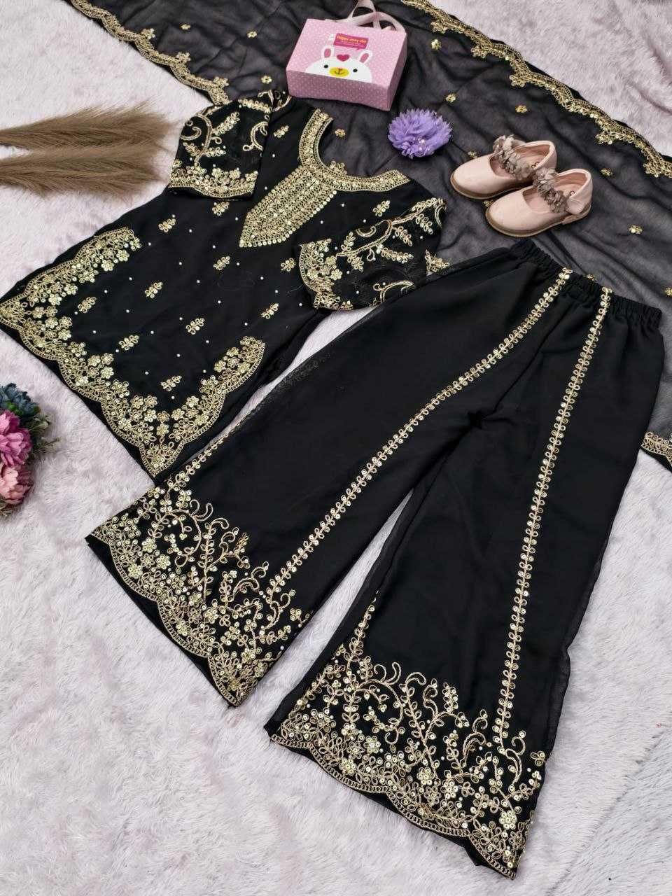 YNF Wholesale Georgette Kids Co-ord Set KESH461 242 | Surat Manufacturer
