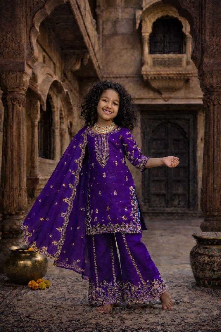 YNF Wholesale Georgette Kids Co-ord Set KESH461 242 | Surat Manufacturer