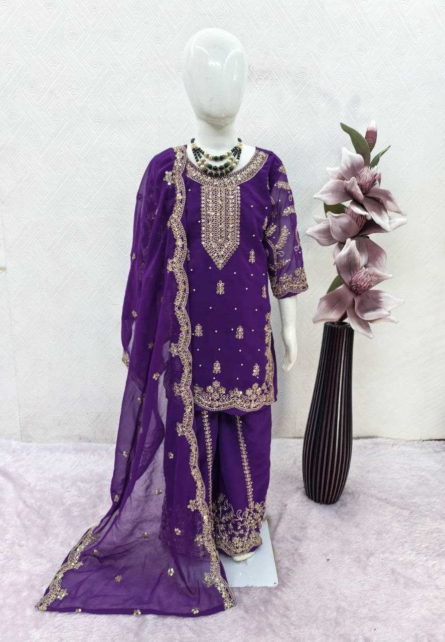 YNF Wholesale Georgette Kids Co-ord Set KESH461 242 | Surat Manufacturer