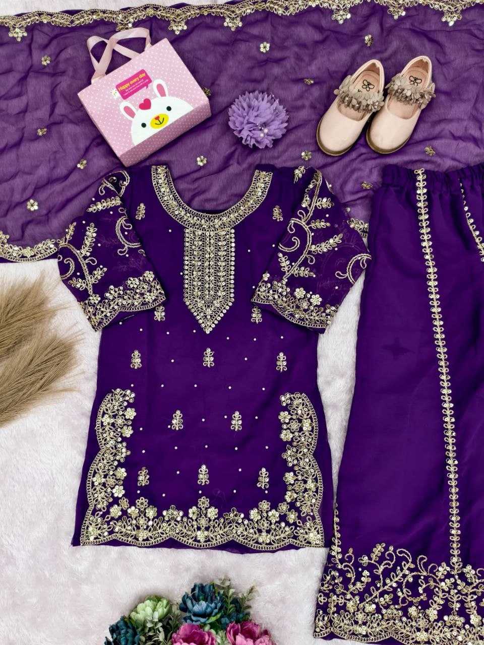 YNF Wholesale Georgette Kids Co-ord Set KESH461 242 | Surat Manufacturer