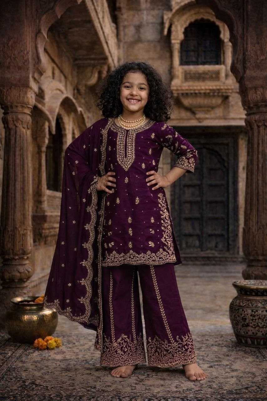 YNF Wholesale Georgette Kids Co-ord Set KESH461 242 | Surat Manufacturer