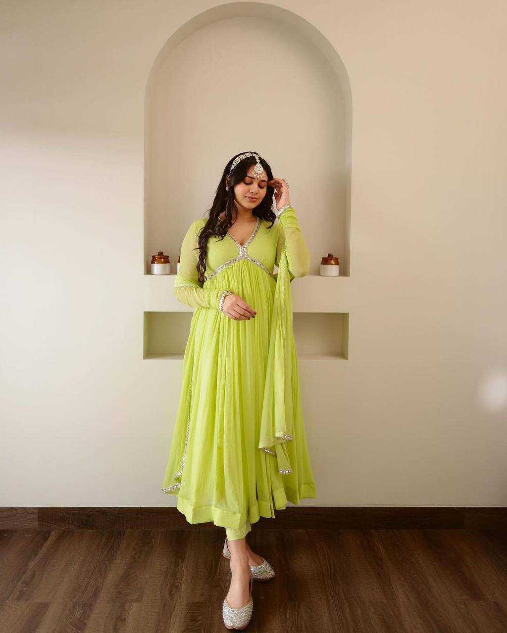 YNF Wholesale Georgette Fancy Gowns KESH526 G36 | Surat Manufacturer