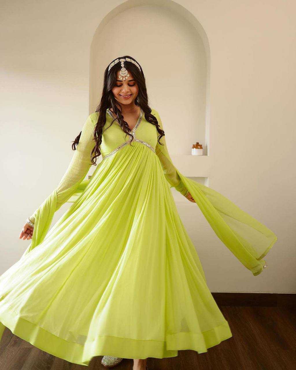 YNF Wholesale Georgette Fancy Gowns KESH526 G36 | Surat Manufacturer