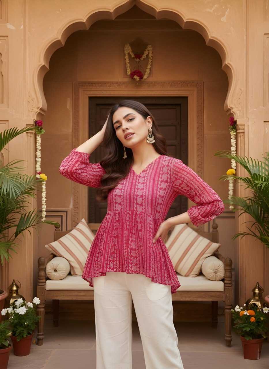 YNF Wholesale Georgette Tops KESH559 425 | Surat Manufacturer