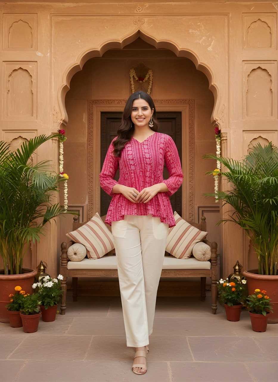 YNF Wholesale Georgette Tops KESH559 425 | Surat Manufacturer