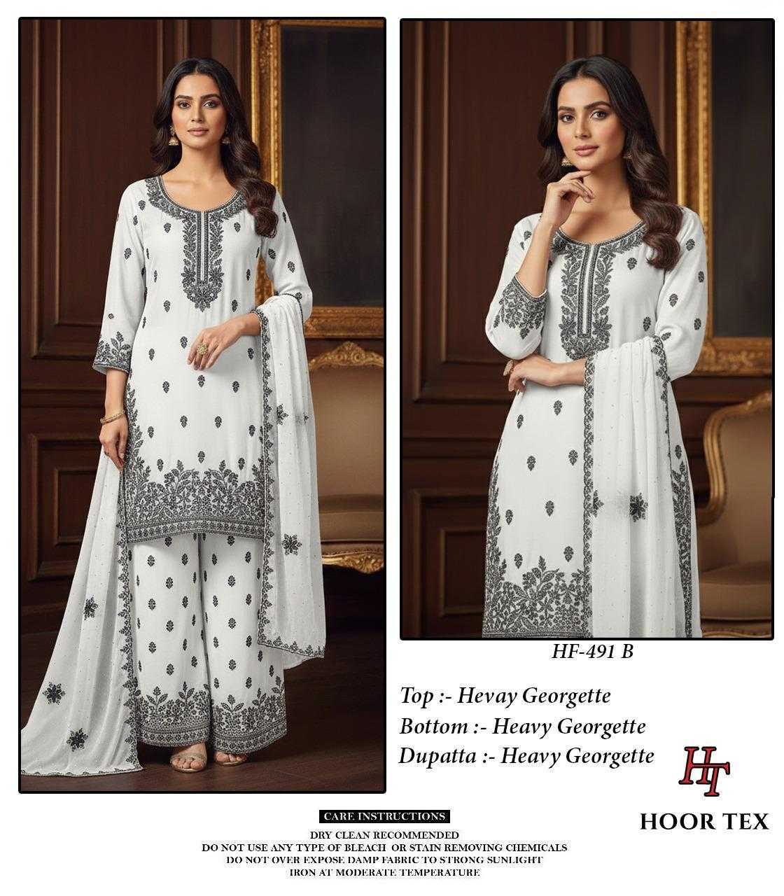 YNF Wholesale Georgette Embroidery Suits KESH677 HF-491 | Surat Manufacturer