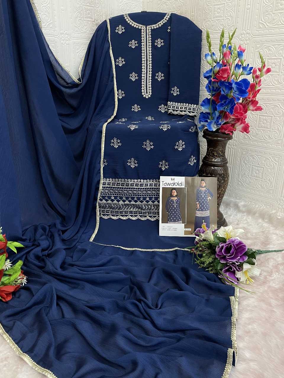 YNF Wholesale Heavy Chinnon Silk Semi Stitched Suits KESH745 1314 | Surat Manufacturer