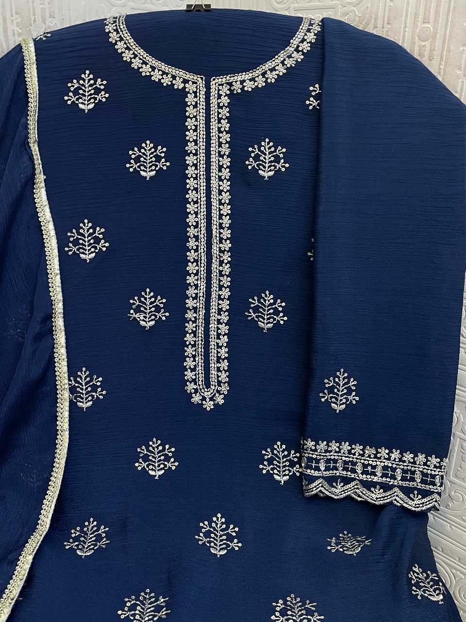 YNF Wholesale Heavy Chinnon Silk Semi Stitched Suits KESH745 1314 | Surat Manufacturer