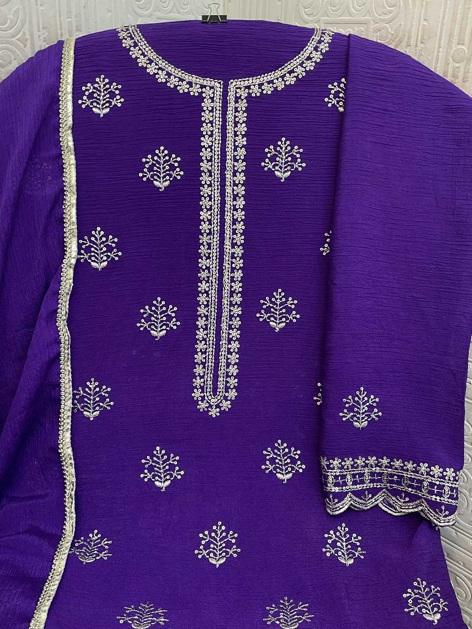 YNF Wholesale Heavy Chinnon Silk Semi Stitched Suits KESH745 1314 | Surat Manufacturer