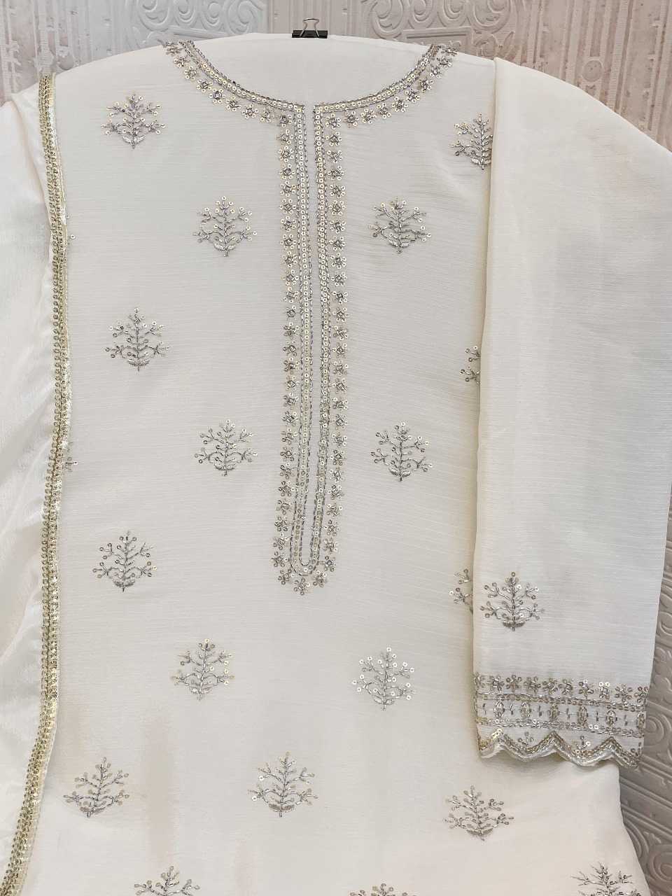 YNF Wholesale Heavy Chinnon Silk Semi Stitched Suits KESH745 1314 | Surat Manufacturer