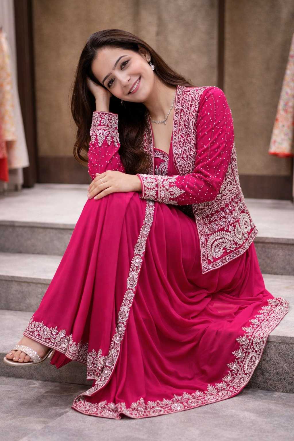 YNF Wholesale Heavy Crepe Ready To Wear Sarees KESH558 64 | Surat Manufacturer