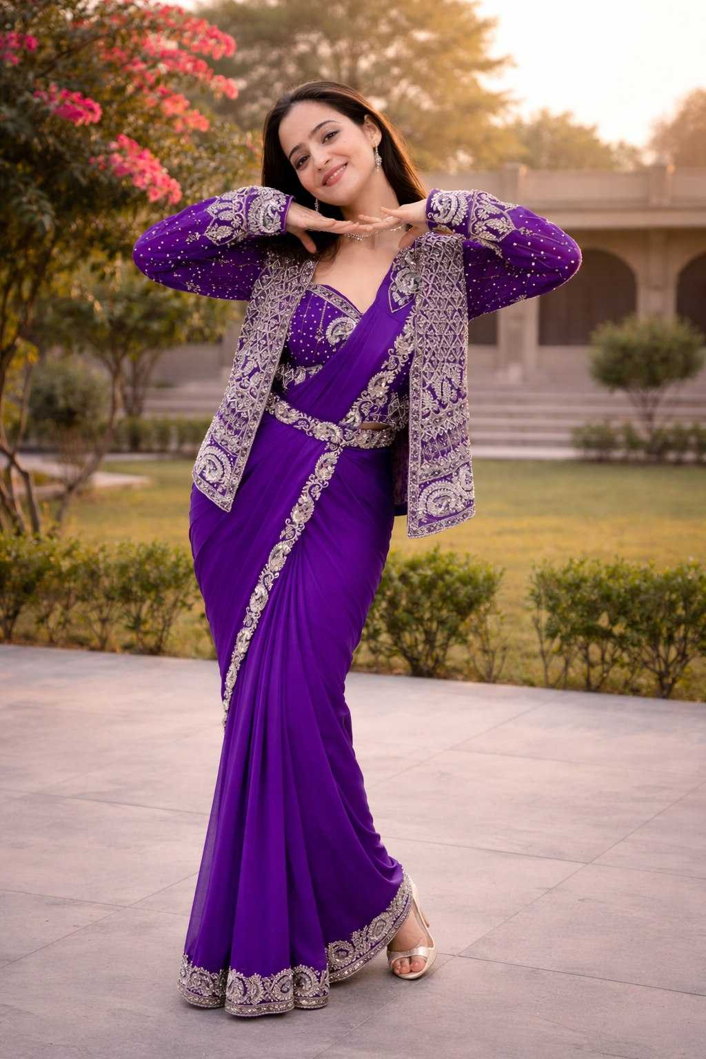 YNF Wholesale Heavy Crepe Ready To Wear Sarees KESH558 64 | Surat Manufacturer
