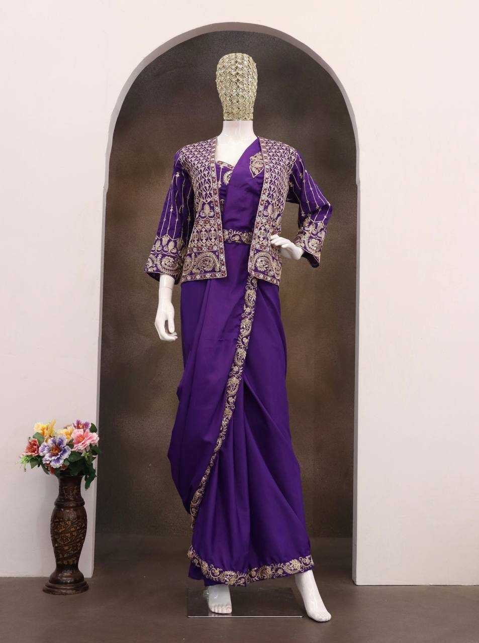 YNF Wholesale Heavy Crepe Ready To Wear Sarees KESH558 64 | Surat Manufacturer