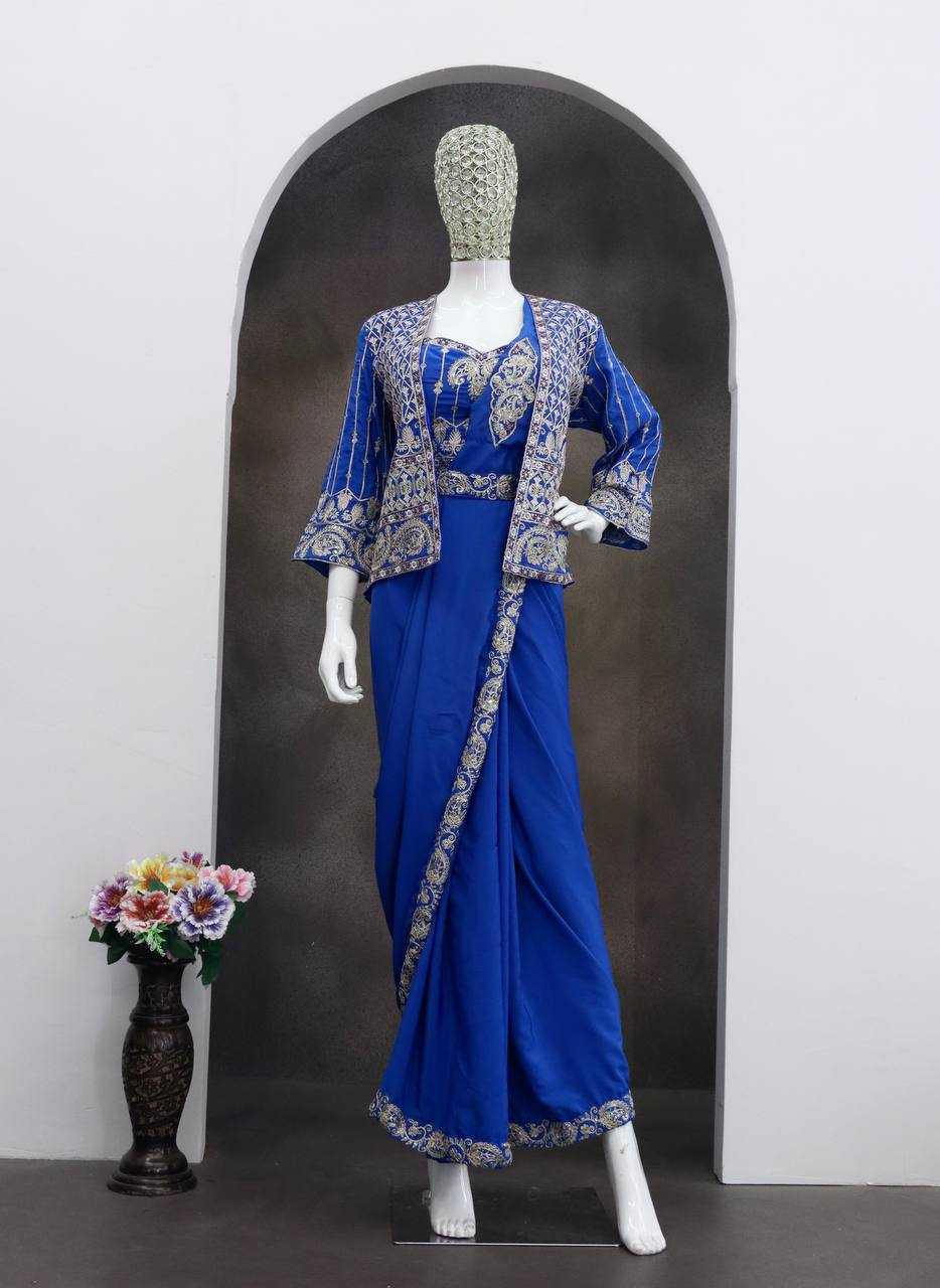 YNF Wholesale Heavy Crepe Ready To Wear Sarees KESH558 64 | Surat Manufacturer