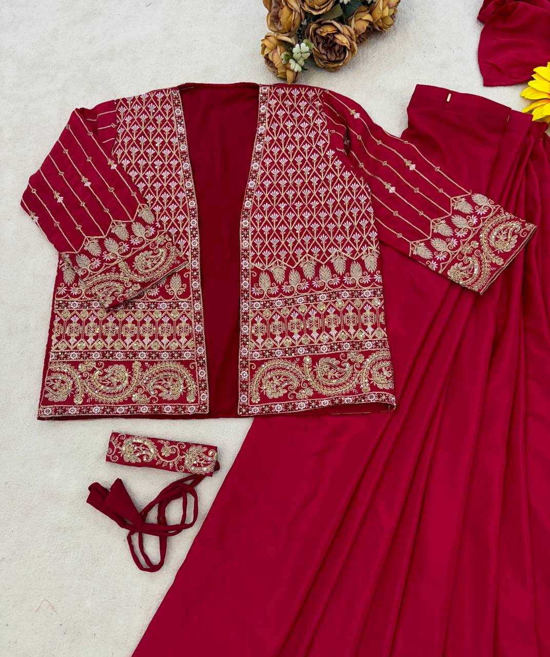 YNF Wholesale Heavy Crepe Ready To Wear Sarees KESH558 64 | Surat Manufacturer
