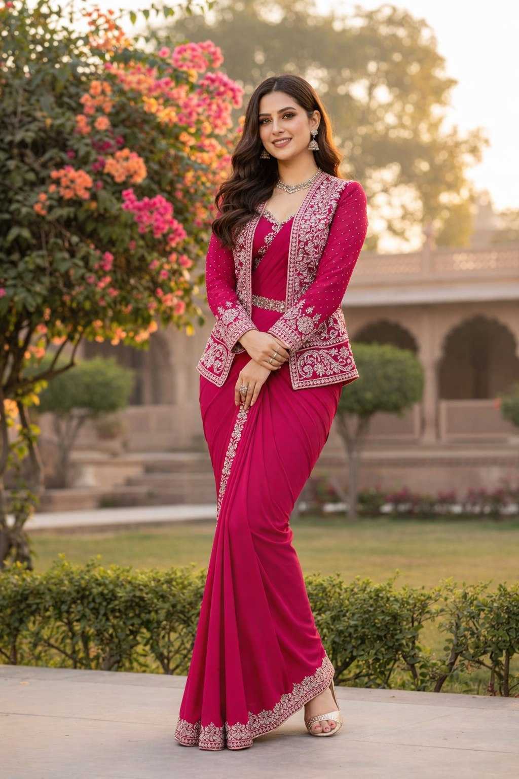 YNF Wholesale Heavy Crepe Ready To Wear Sarees KESH558 64 | Surat Manufacturer