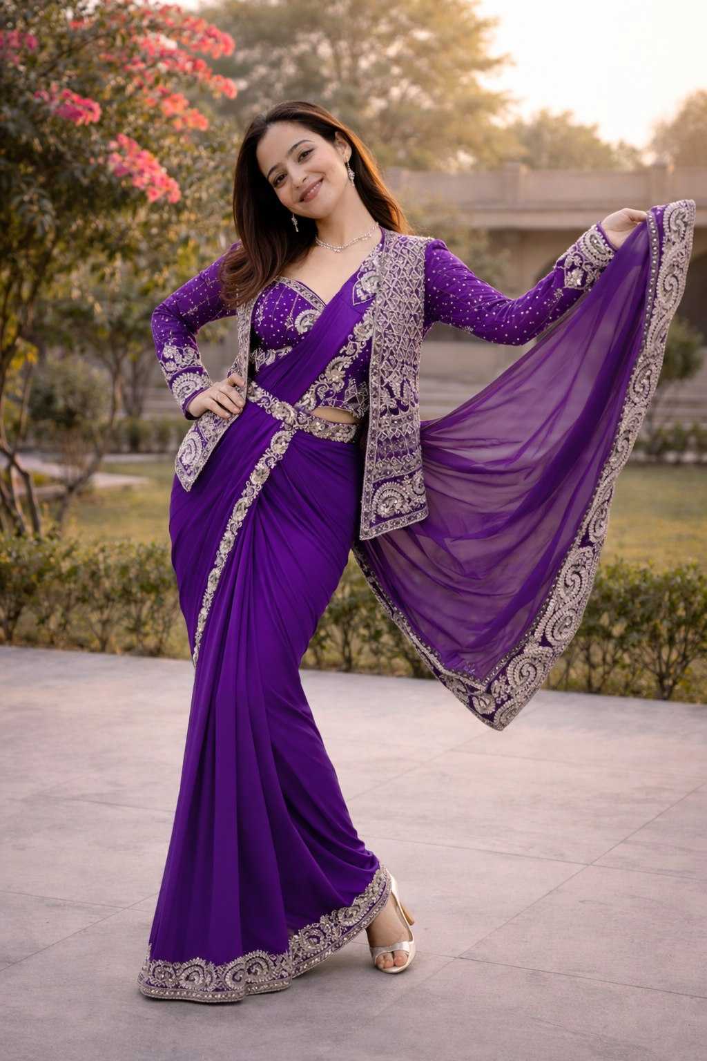 YNF Wholesale Heavy Crepe Ready To Wear Sarees KESH558 64 | Surat Manufacturer