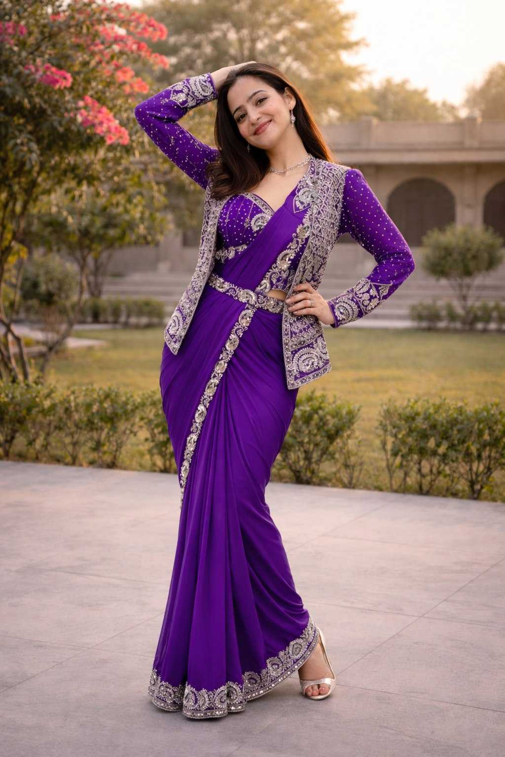 YNF Wholesale Heavy Crepe Ready To Wear Sarees KESH558 64 | Surat Manufacturer