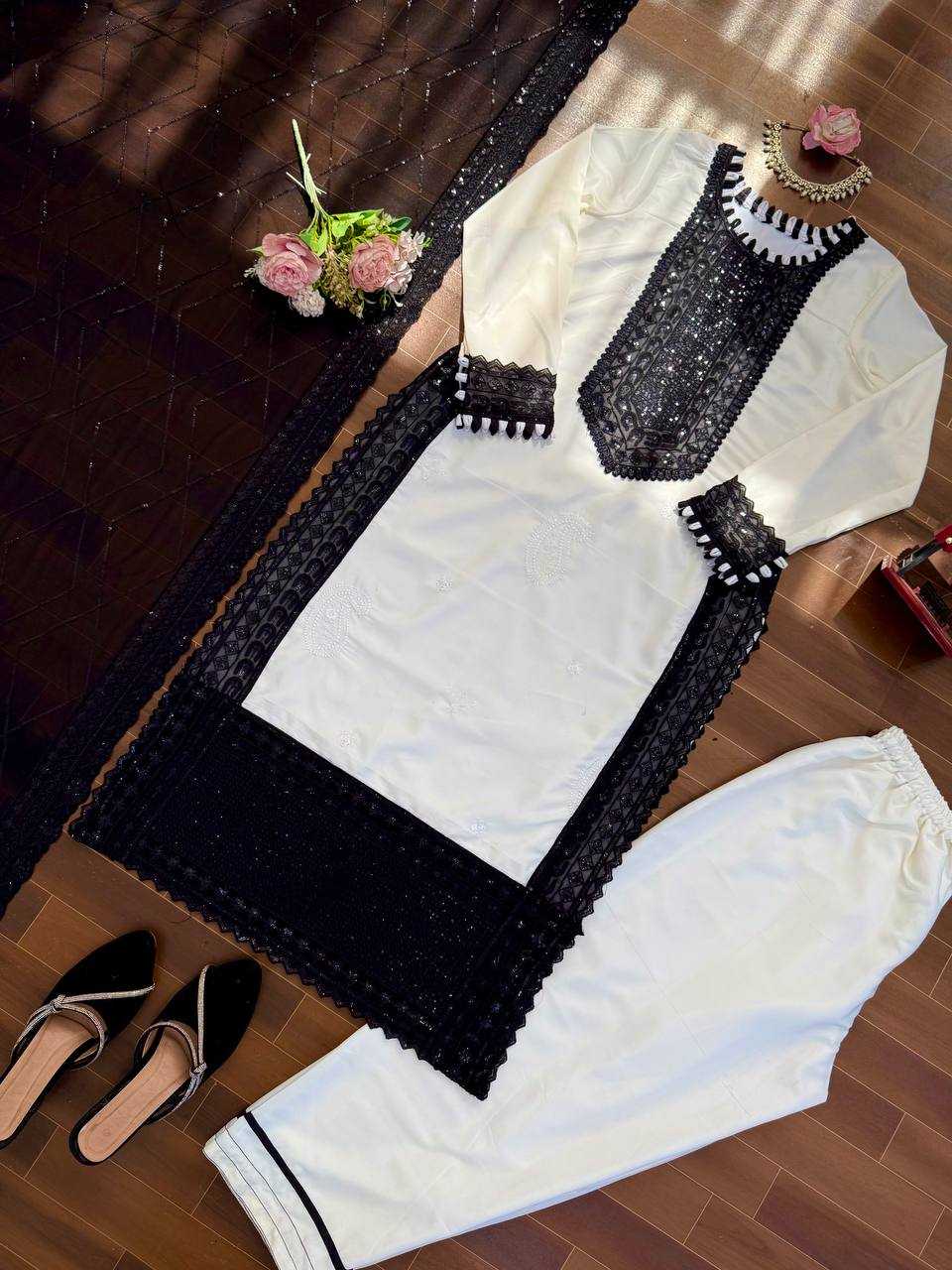 YNF Wholesale Heavy Crepe Georgette Suit RIN133 KD1593 | Surat Manufacturer