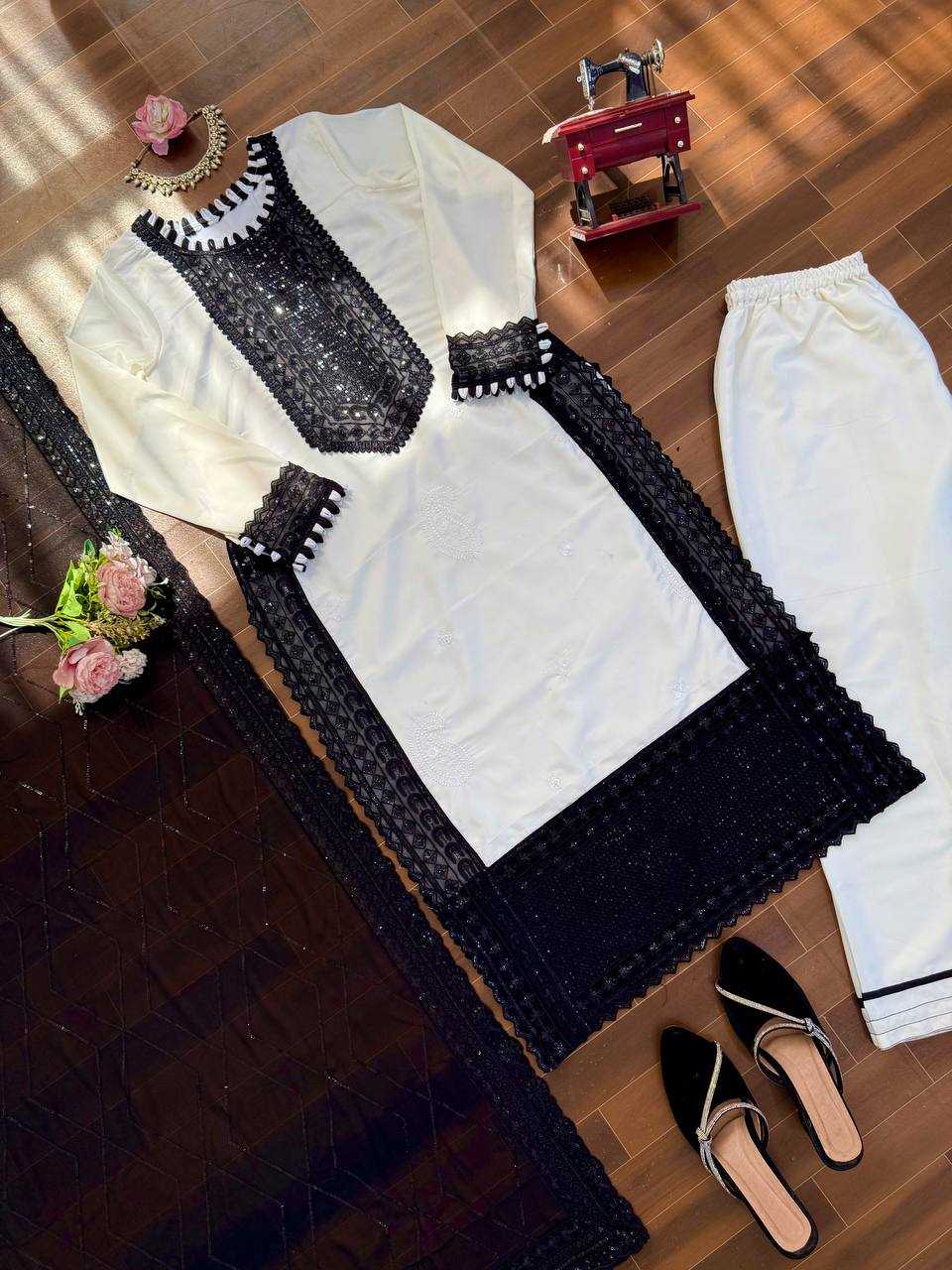 YNF Wholesale Heavy Crepe Georgette Suit RIN133 KD1593 | Surat Manufacturer