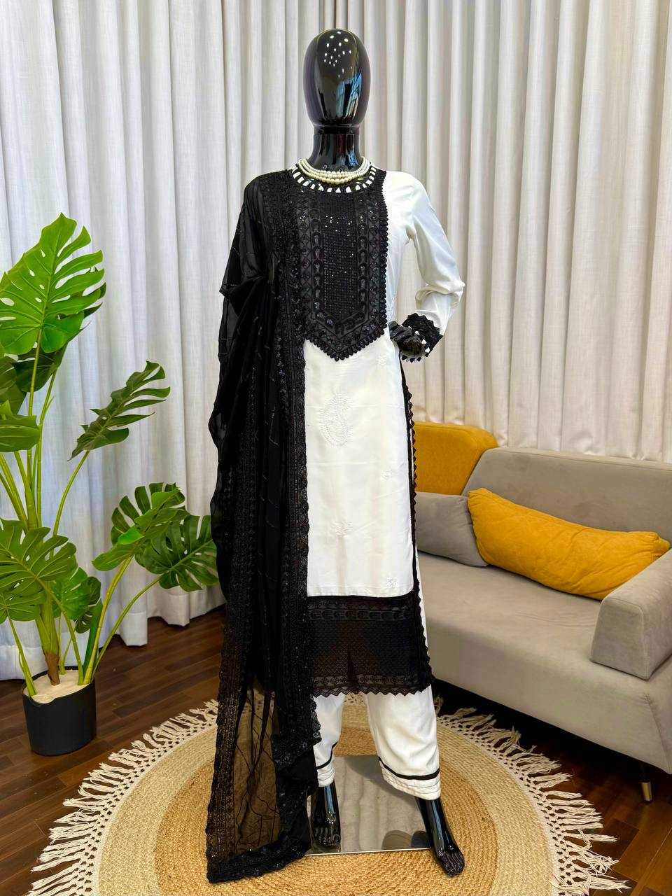 YNF Wholesale Heavy Crepe Georgette Suit RIN133 KD1593 | Surat Manufacturer