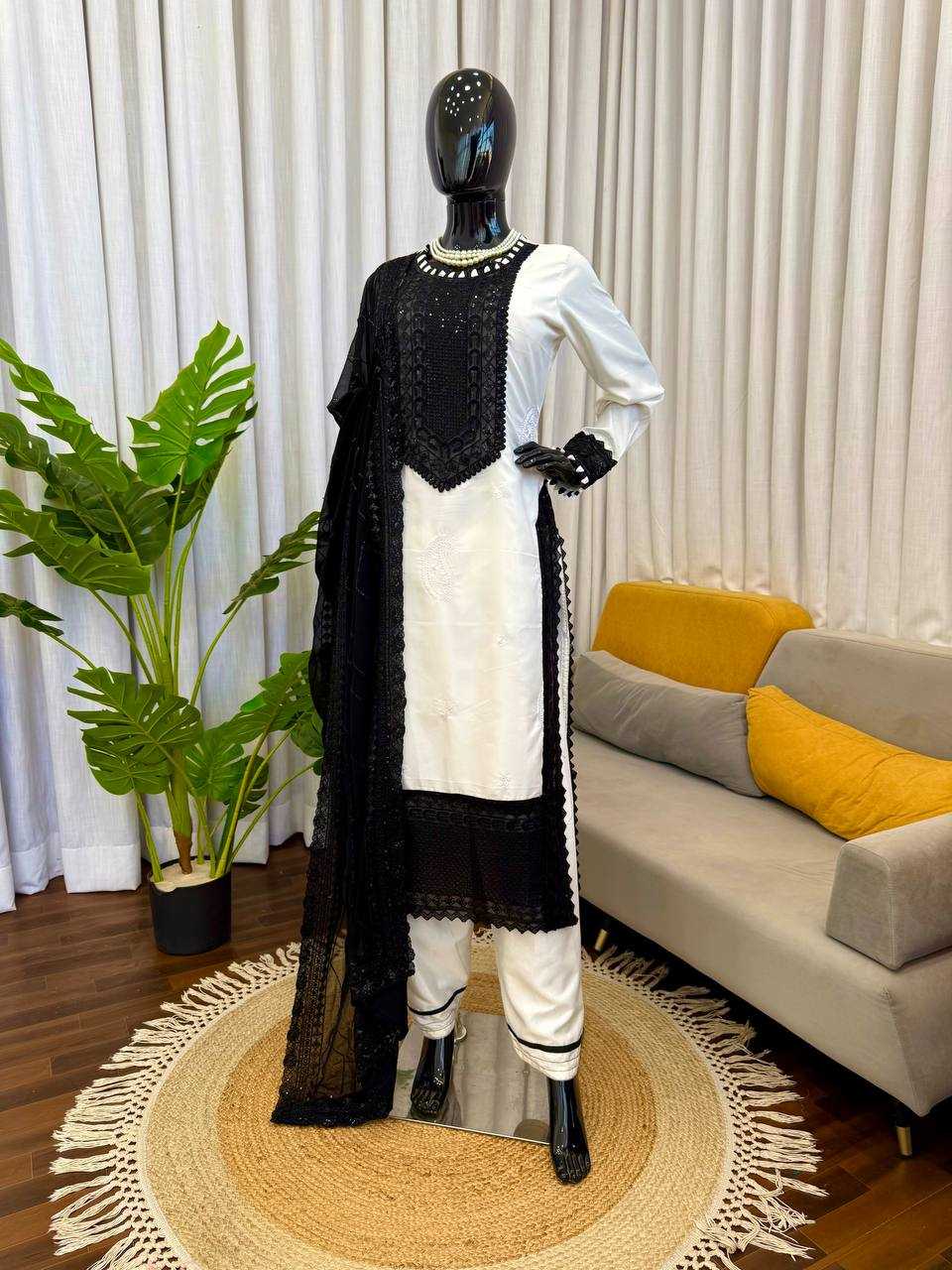 YNF Wholesale Heavy Crepe Georgette Suit RIN133 KD1593 | Surat Manufacturer